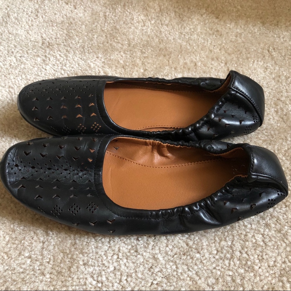 Perforated ballet flats
